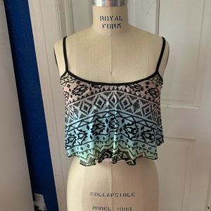 Deb multicolored crop tank